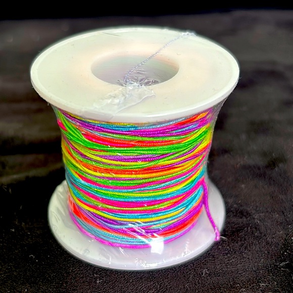 NWT Rainbow Stretchy Bracelet String Elastie 0.8mm on spool shrink wrap - Picture 1 of 3